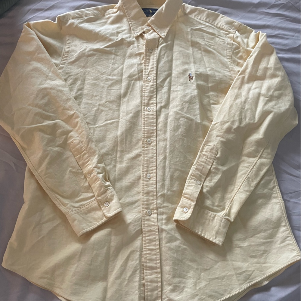 Solid Ralph Lauren Long Sleeve Button Down